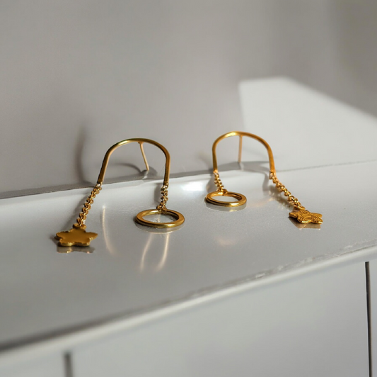 Golden Star Earring