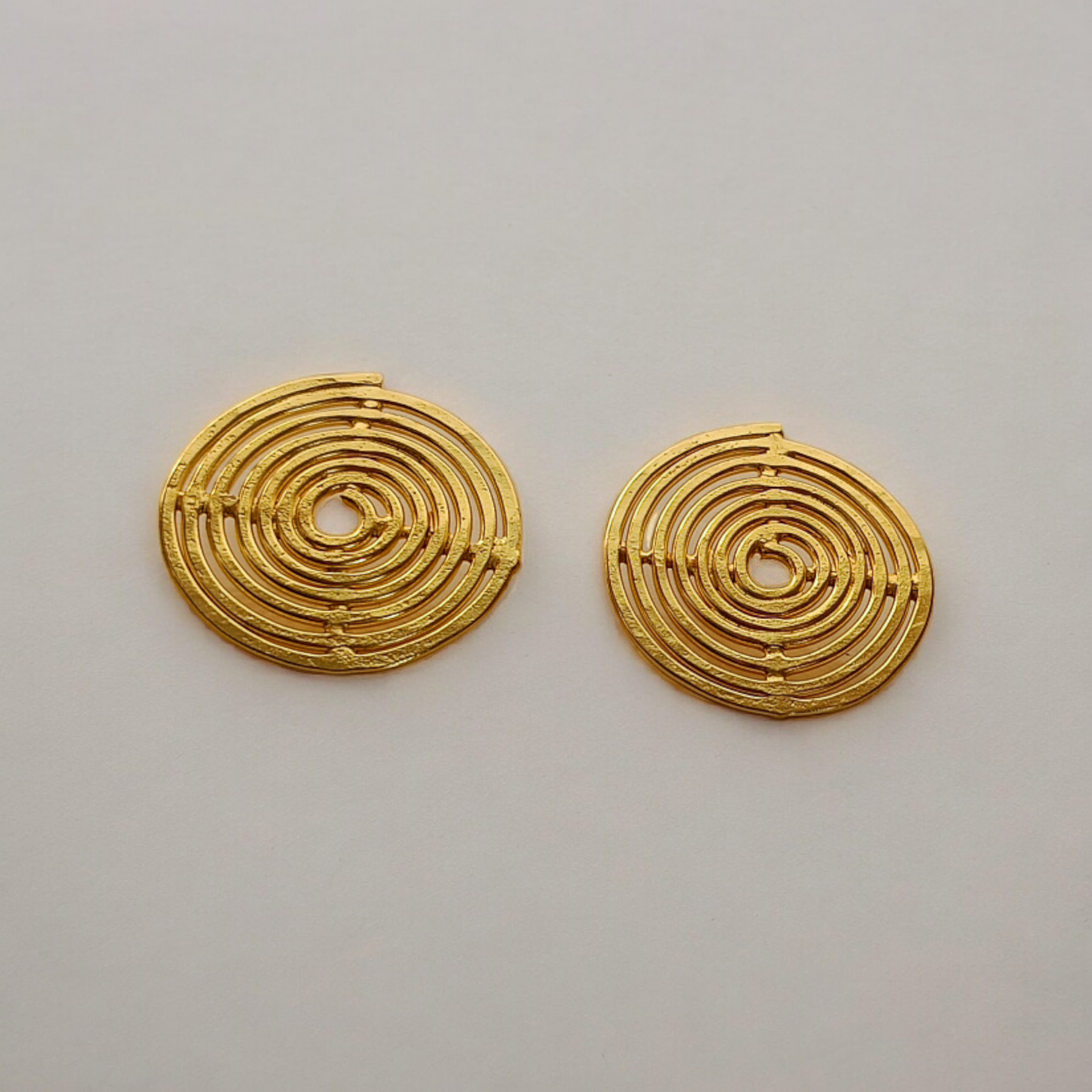 Spiral-Design Stud Earrings