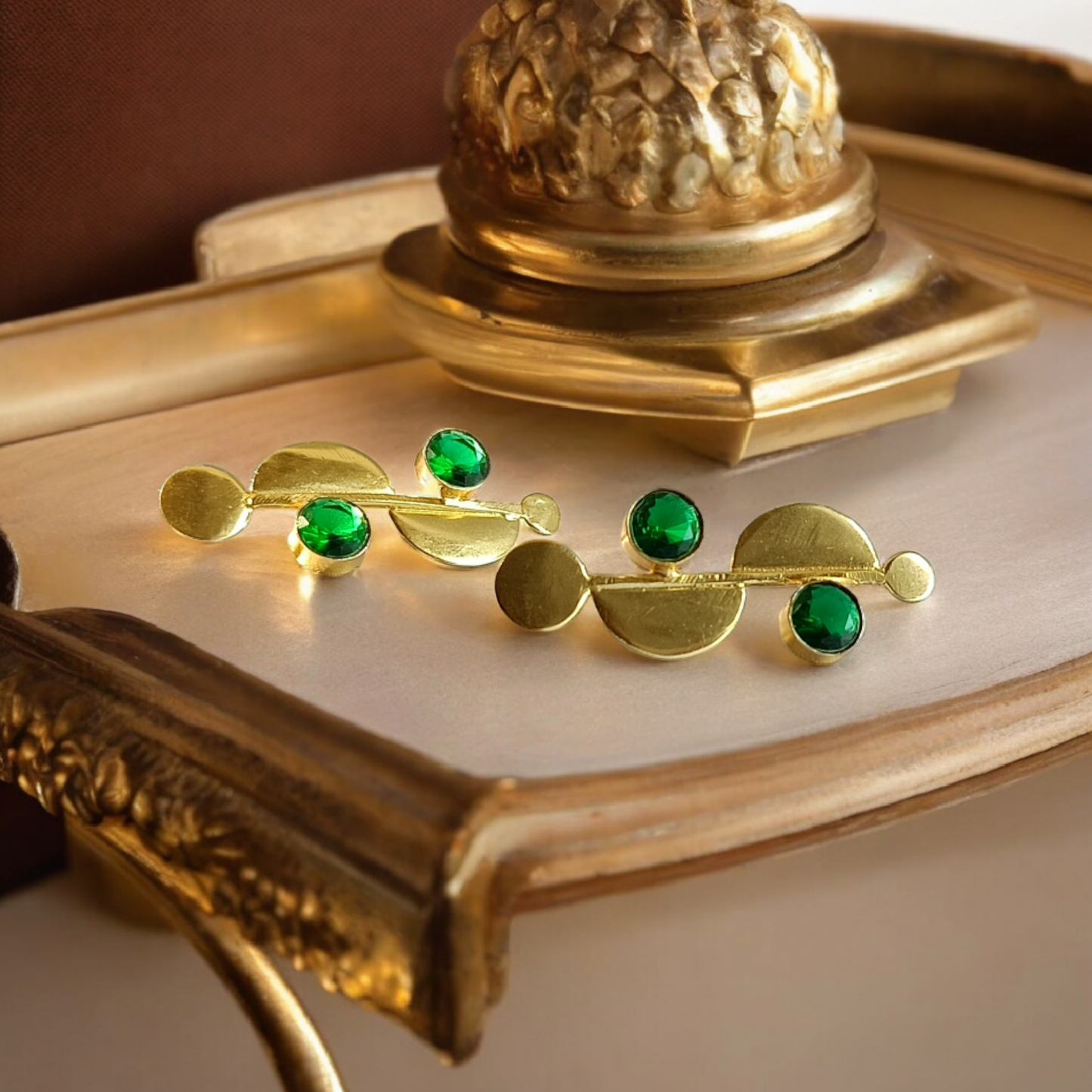 Green Drusy Earring