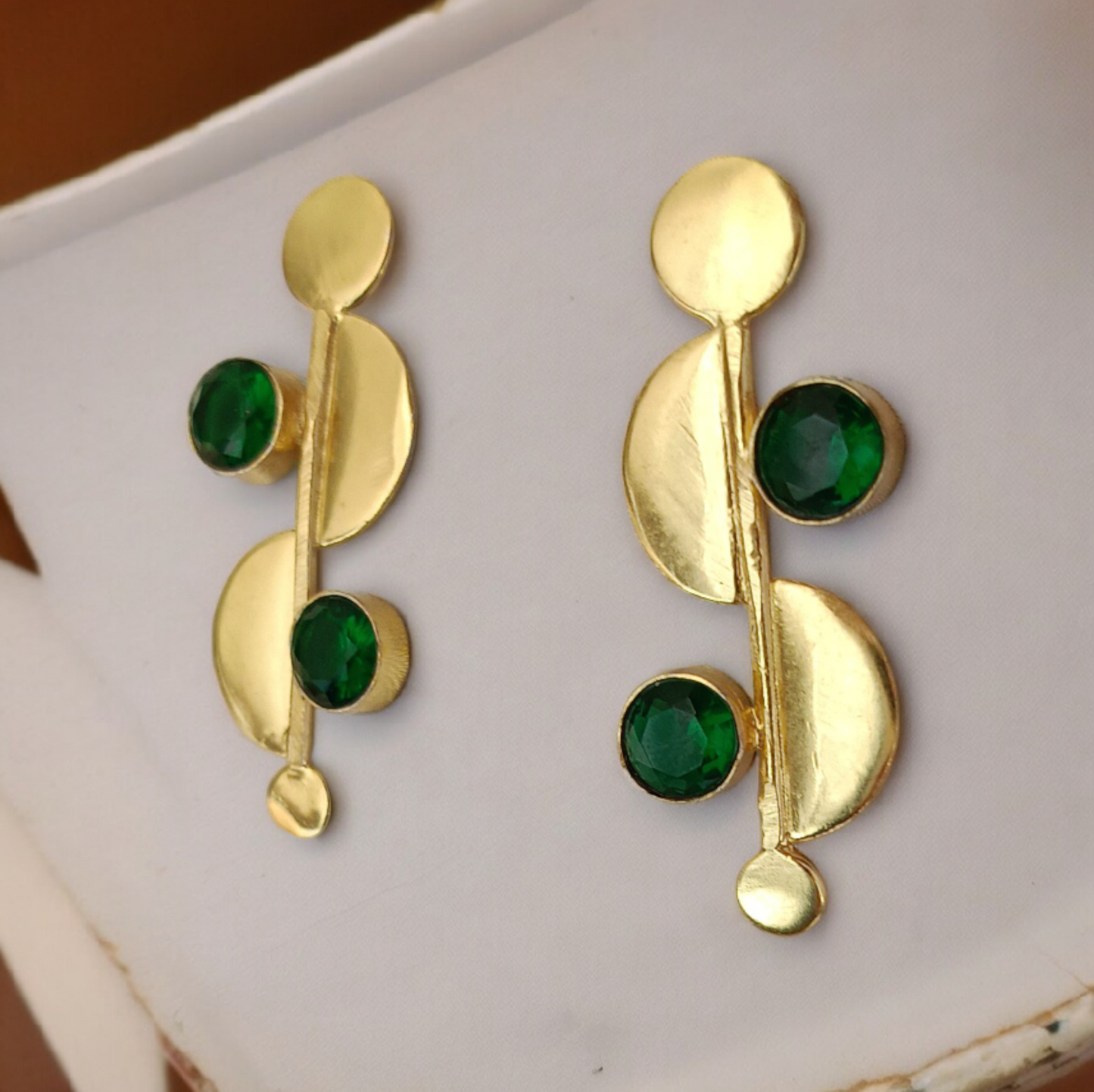 Green Drusy Earring