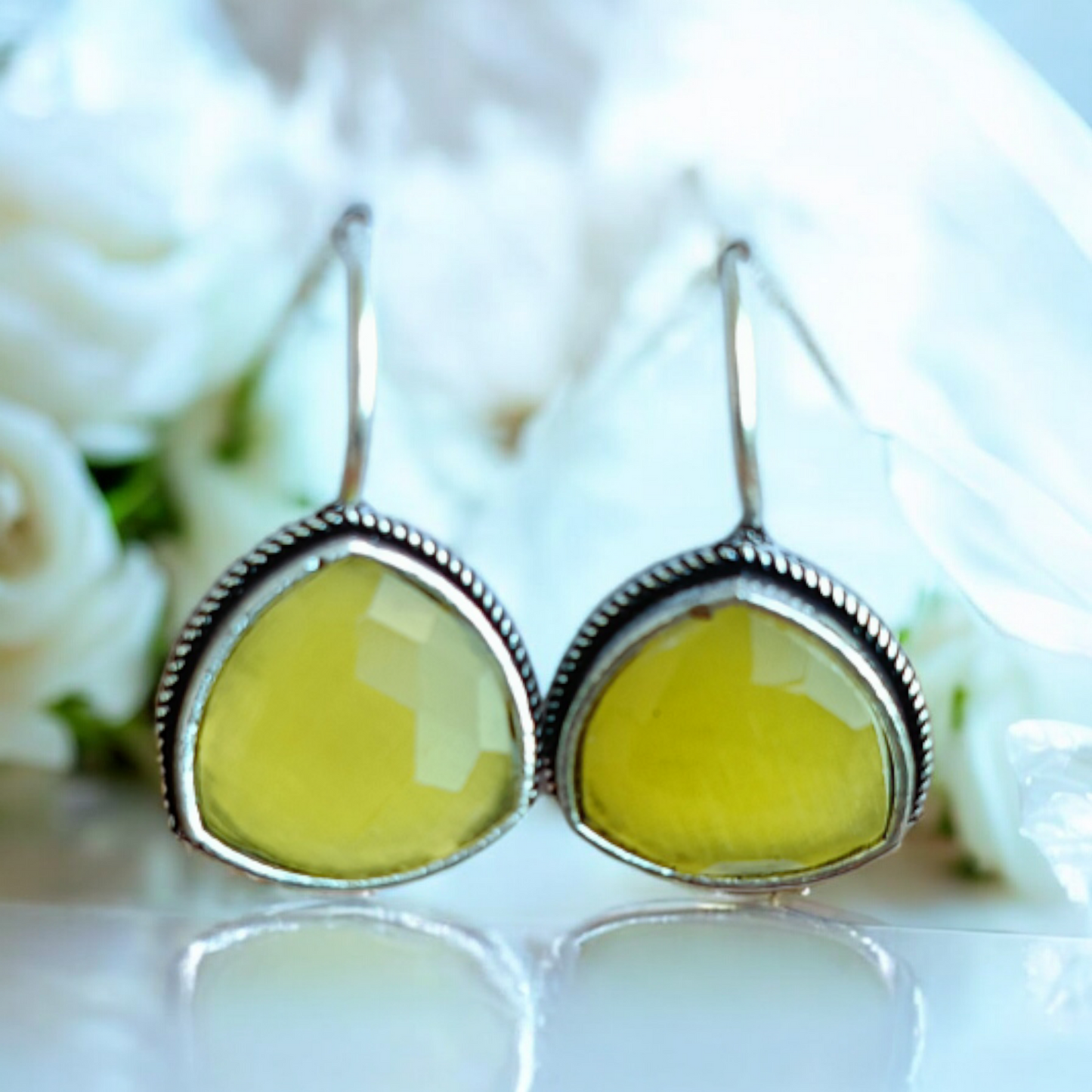 Yellow Monalisa Earrings