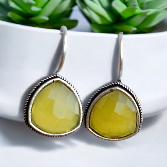 Yellow Monalisa Earrings