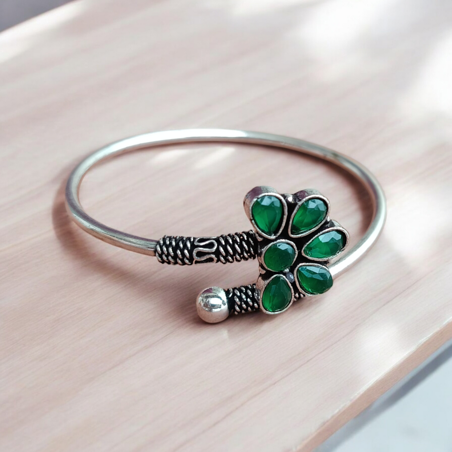 Green  Oxidised Bracelet