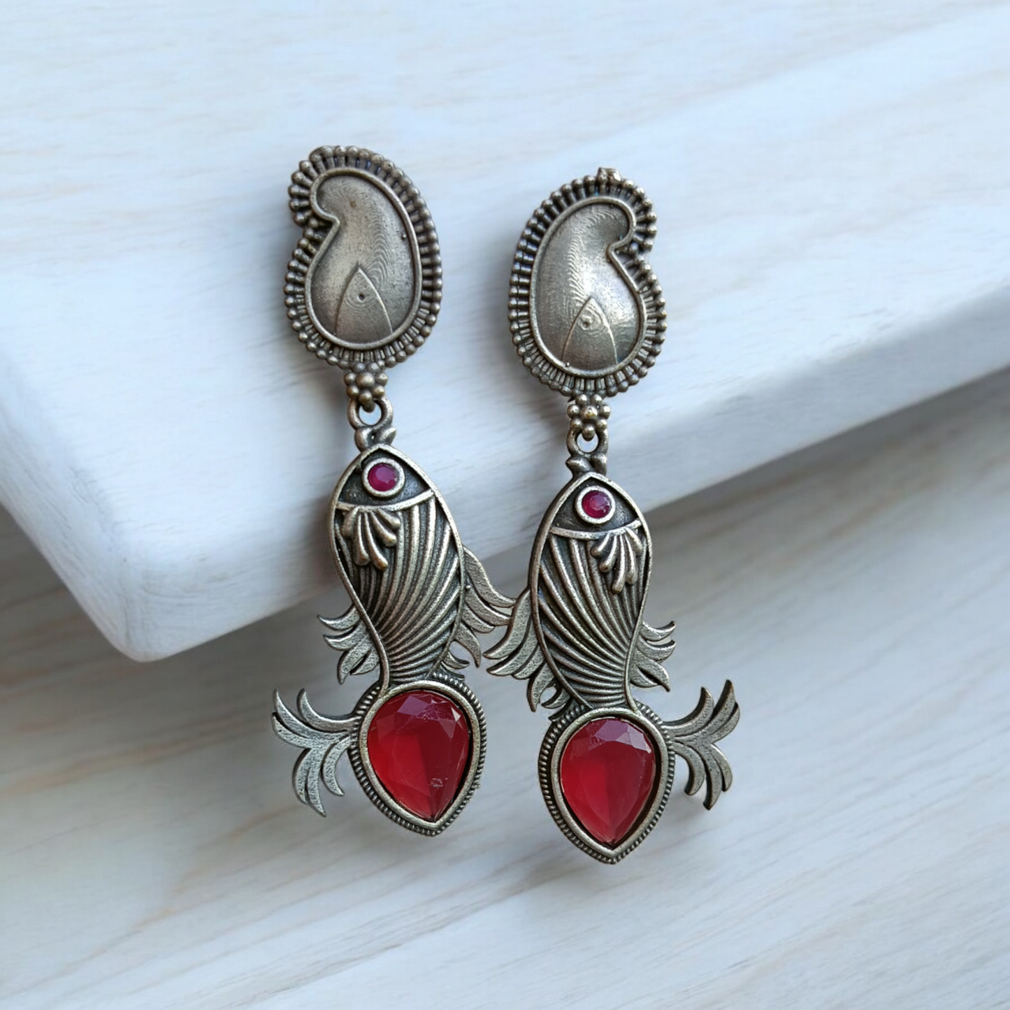 Silver Replica Fish Earring