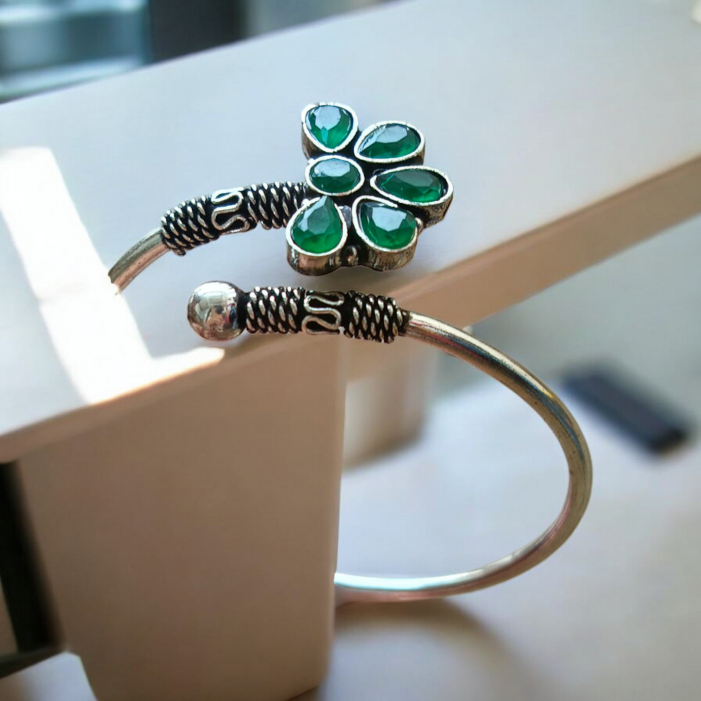 Green  Oxidised Bracelet