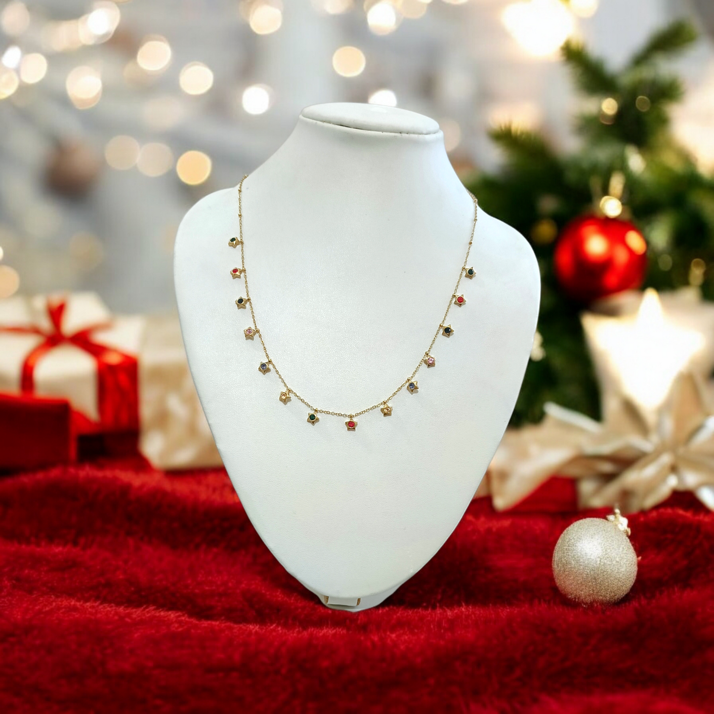 Colourful Star Stones Necklace