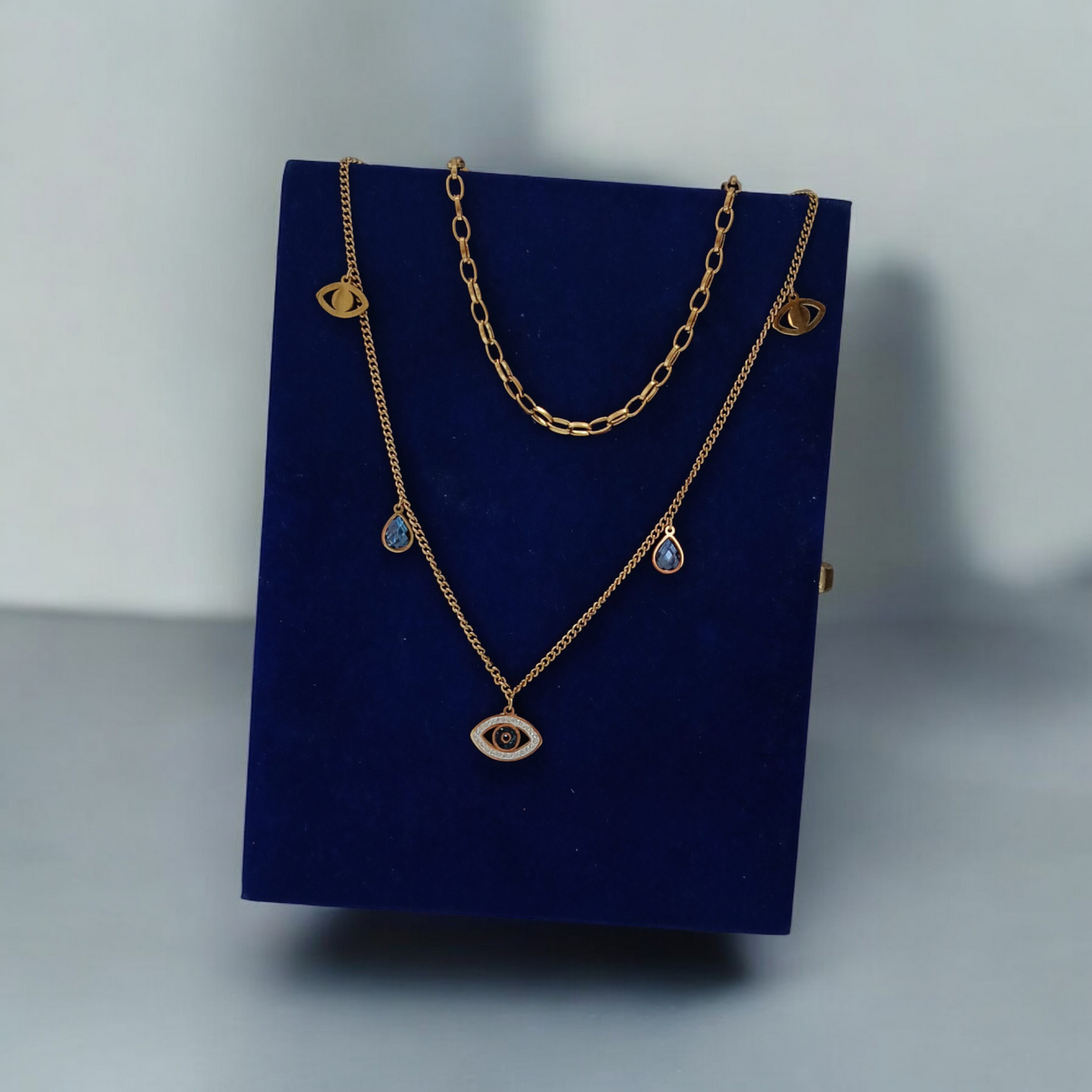 Evil-eye Cascade Necklace