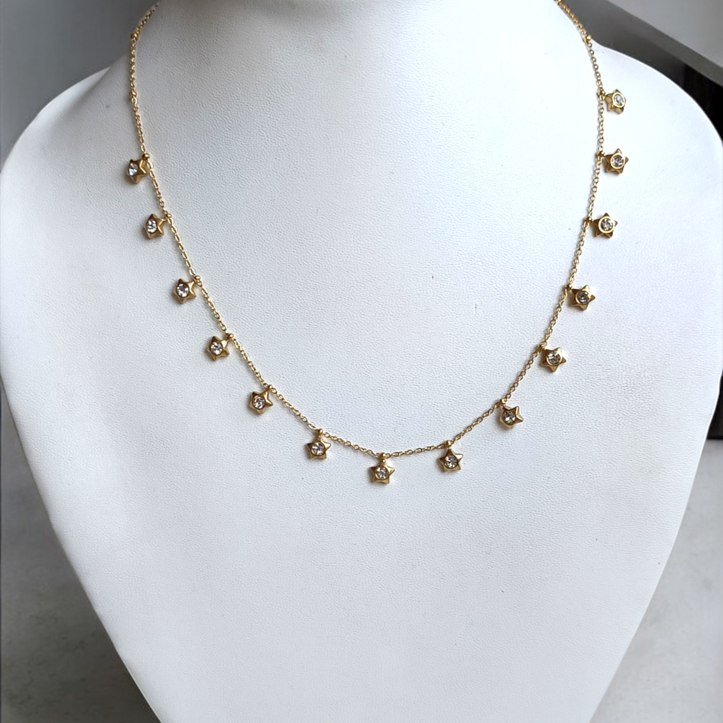 Multiple Dimond  Chain Necklace
