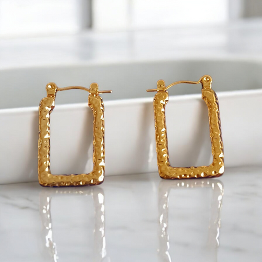 U-Shape Chunky Hoop Earrings