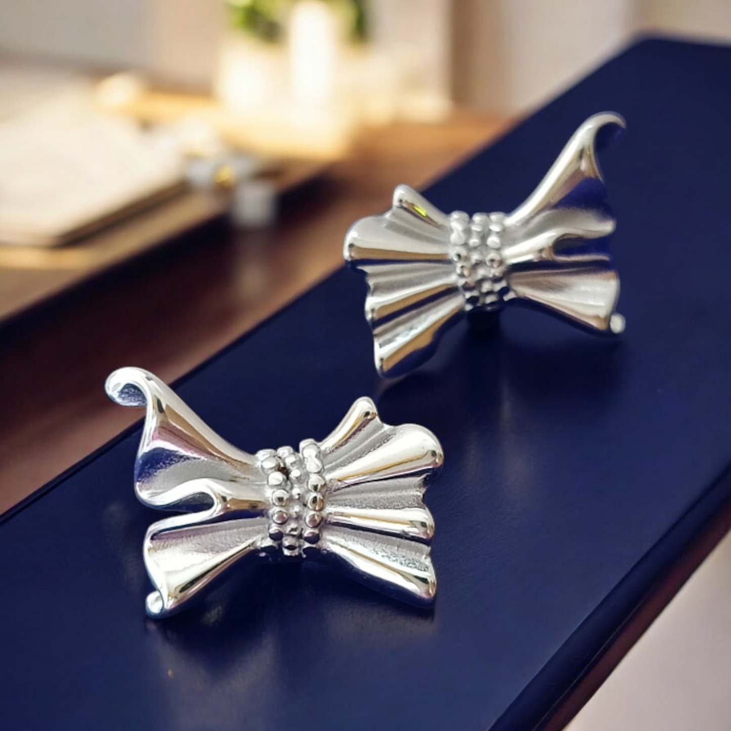 Rhodium plated Stud Earrings