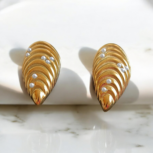 Starry Pearl Drop Earrings
