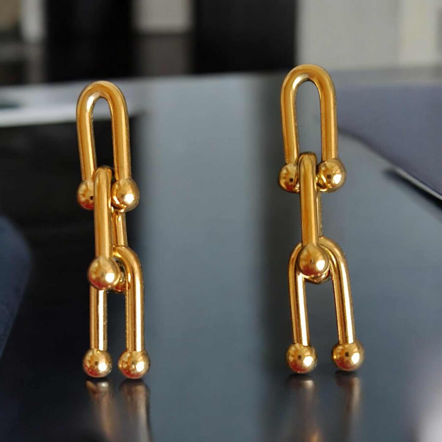 Golden Chain Earrings