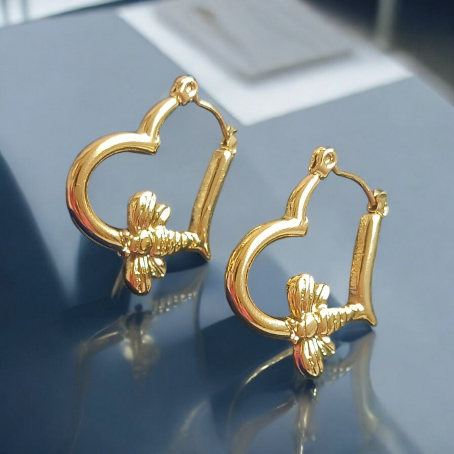 Golden Love Hoop Earrings