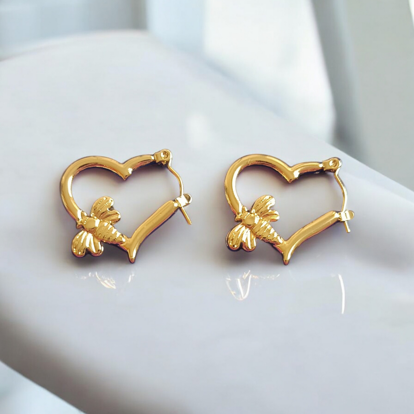 Golden Love Hoop Earrings