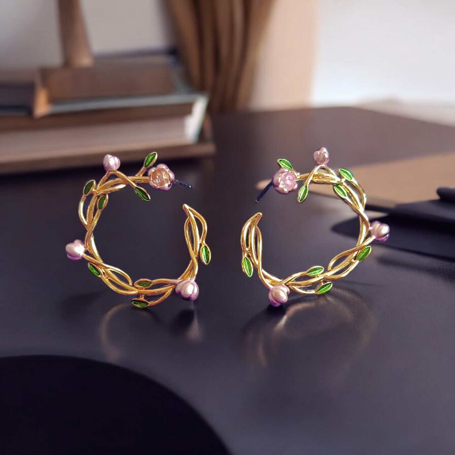 Floral Tiara Earrings