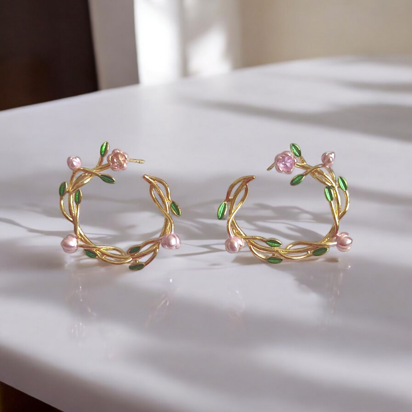 Floral Tiara Earrings