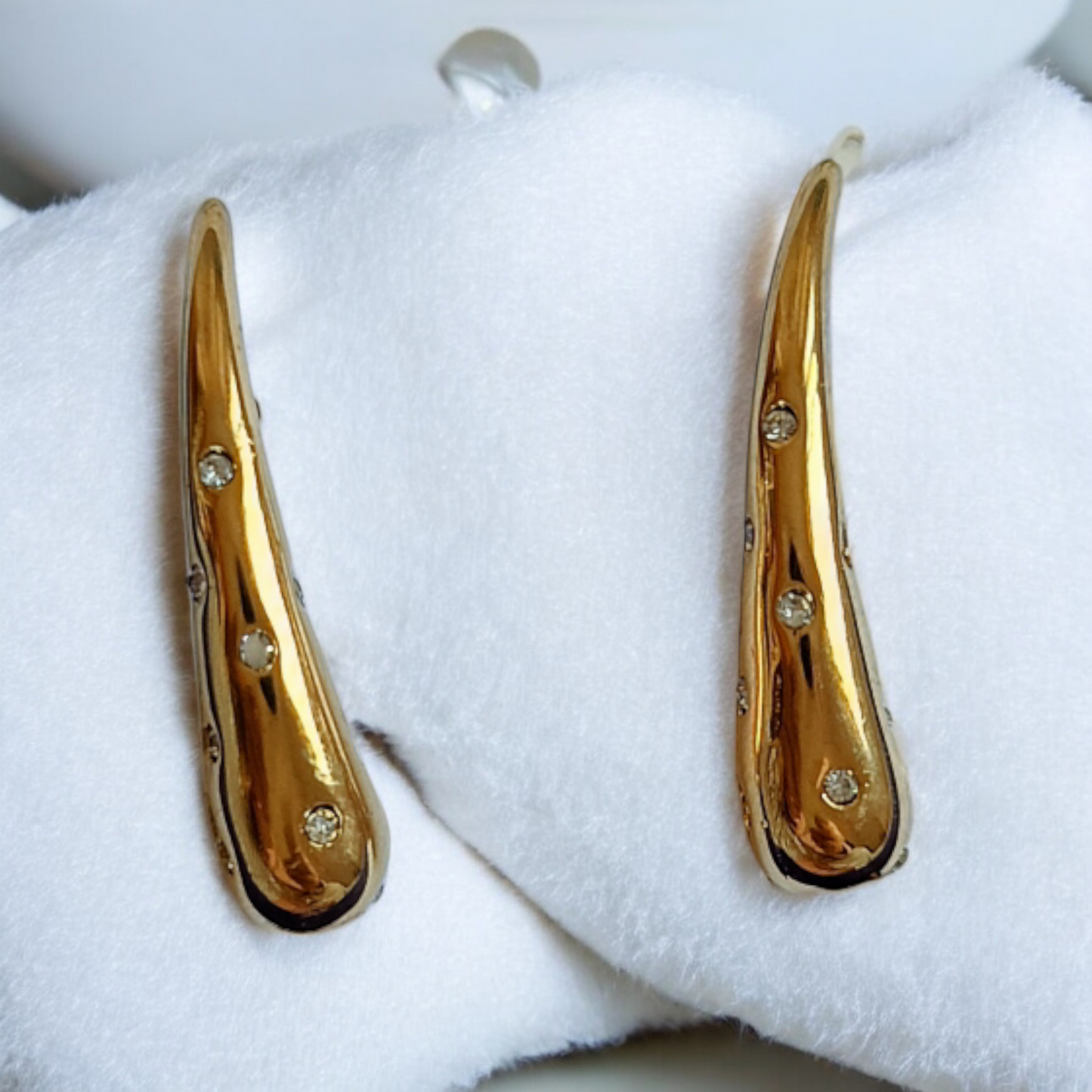 Long Gold Drop Earrings
