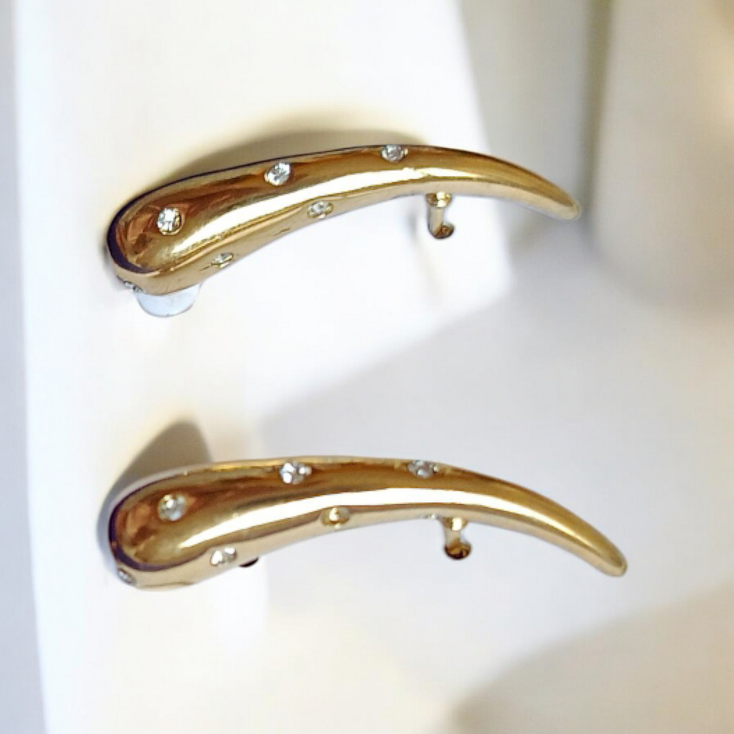 Long Gold Drop Earrings