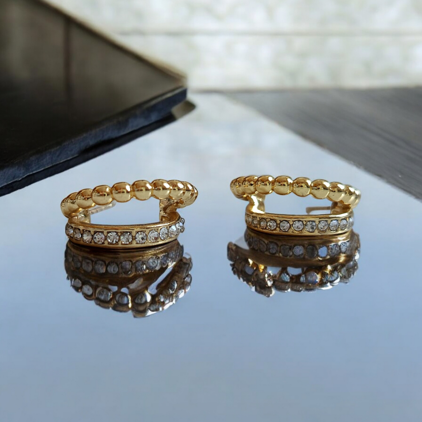 Crystal Curve  Earrings