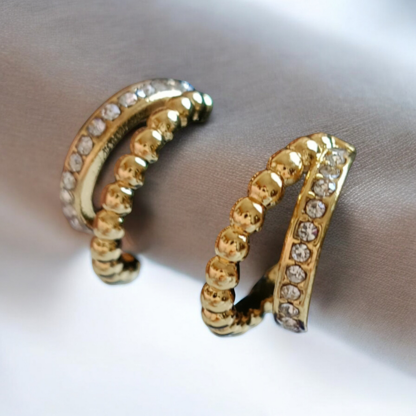 Crystal Curve  Earrings
