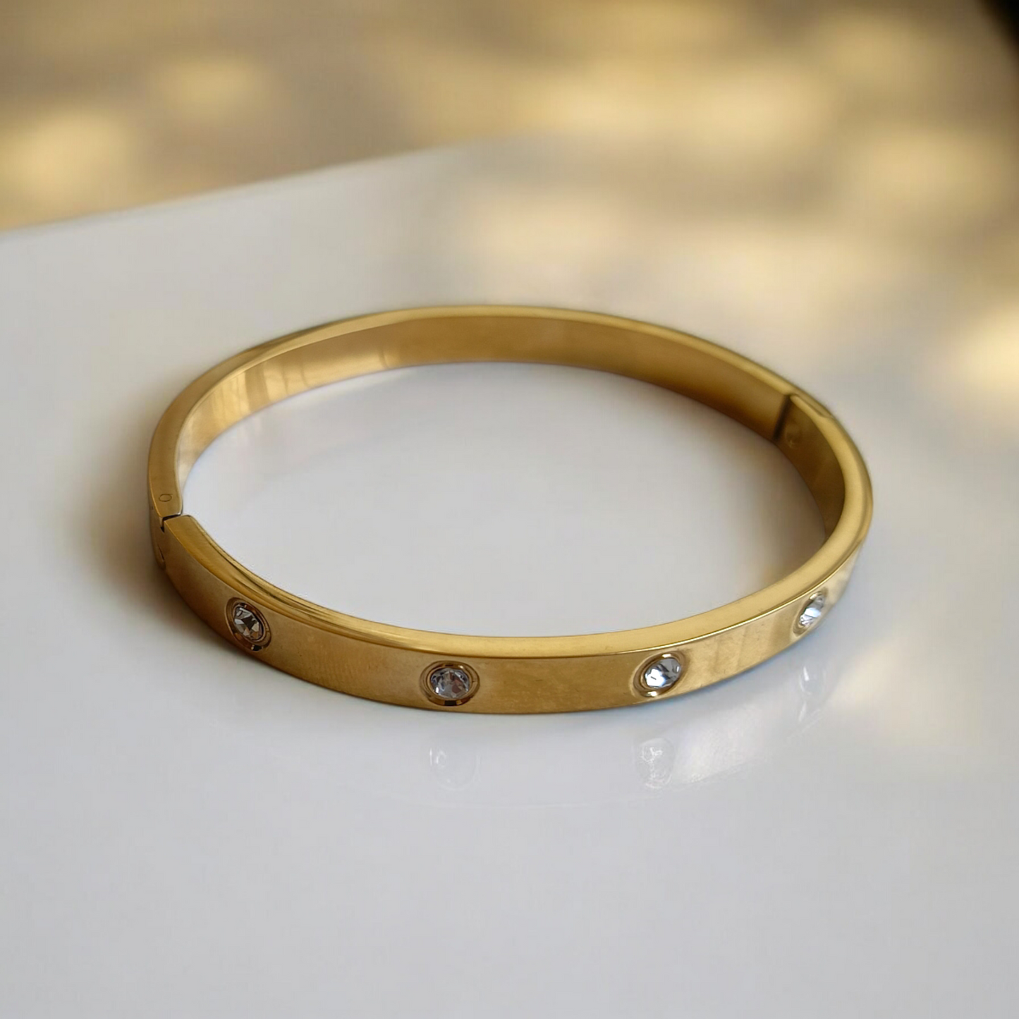 Crystal Love Bangle Bracelet