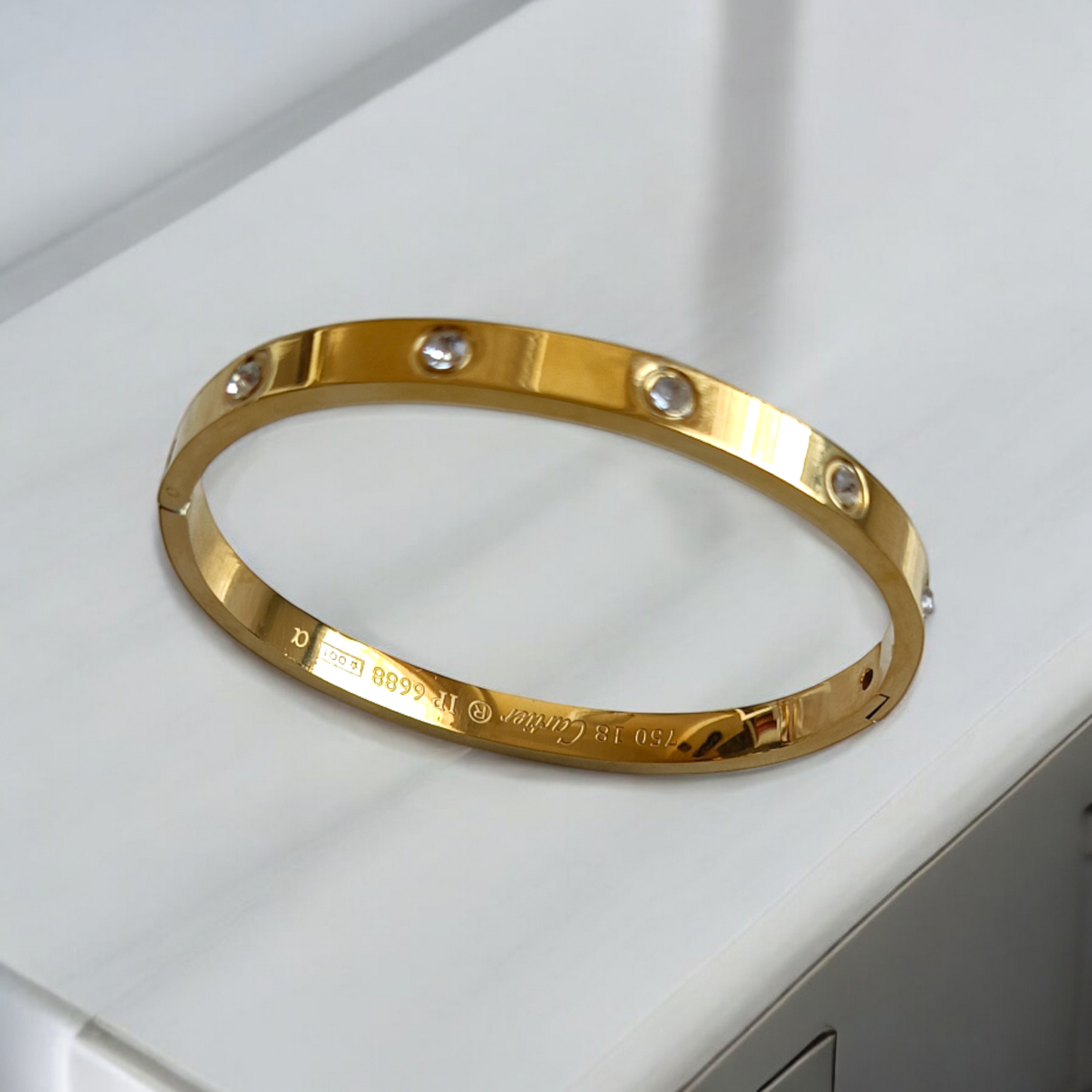 Crystal Love Bangle Bracelet