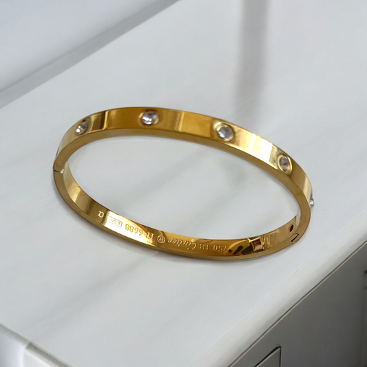 Crystal Love Bangle Bracelet
