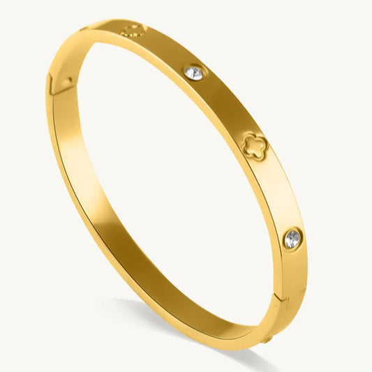 Golden love Bangle Bracelet