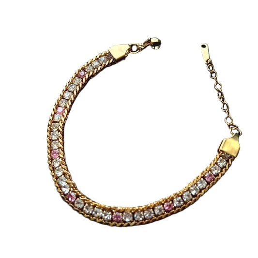 18k Gold Plated sparkle Tennis Bracelet