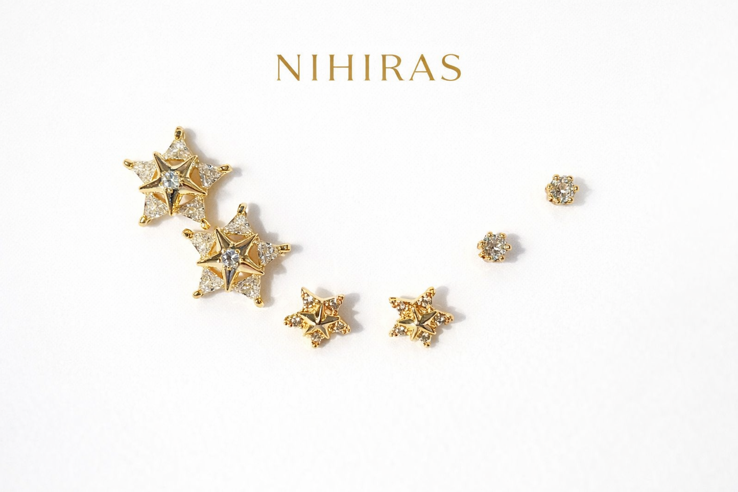 NIHIRAS Demi-Fine earrings Combo set