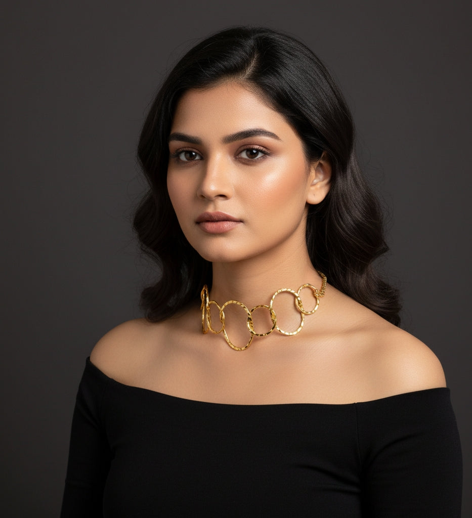 Golden Brass Choker