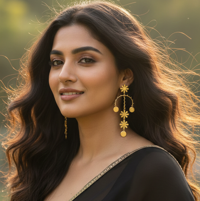 Golden Chandani Earrings